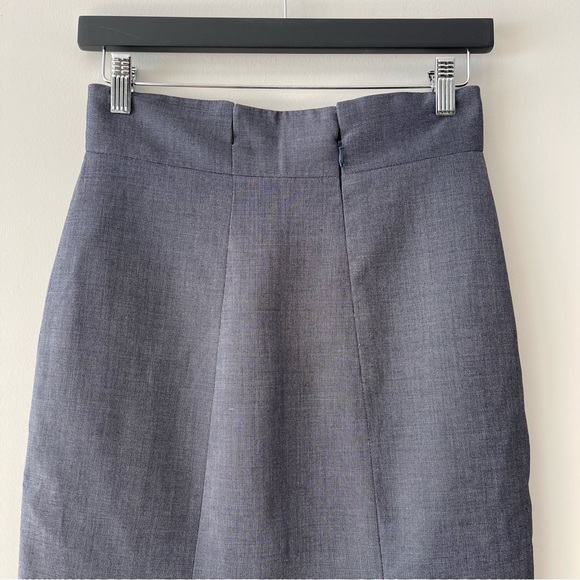 TAVAN & MITTO TAILORED SKIRT in Navy - Picture 7 of 7